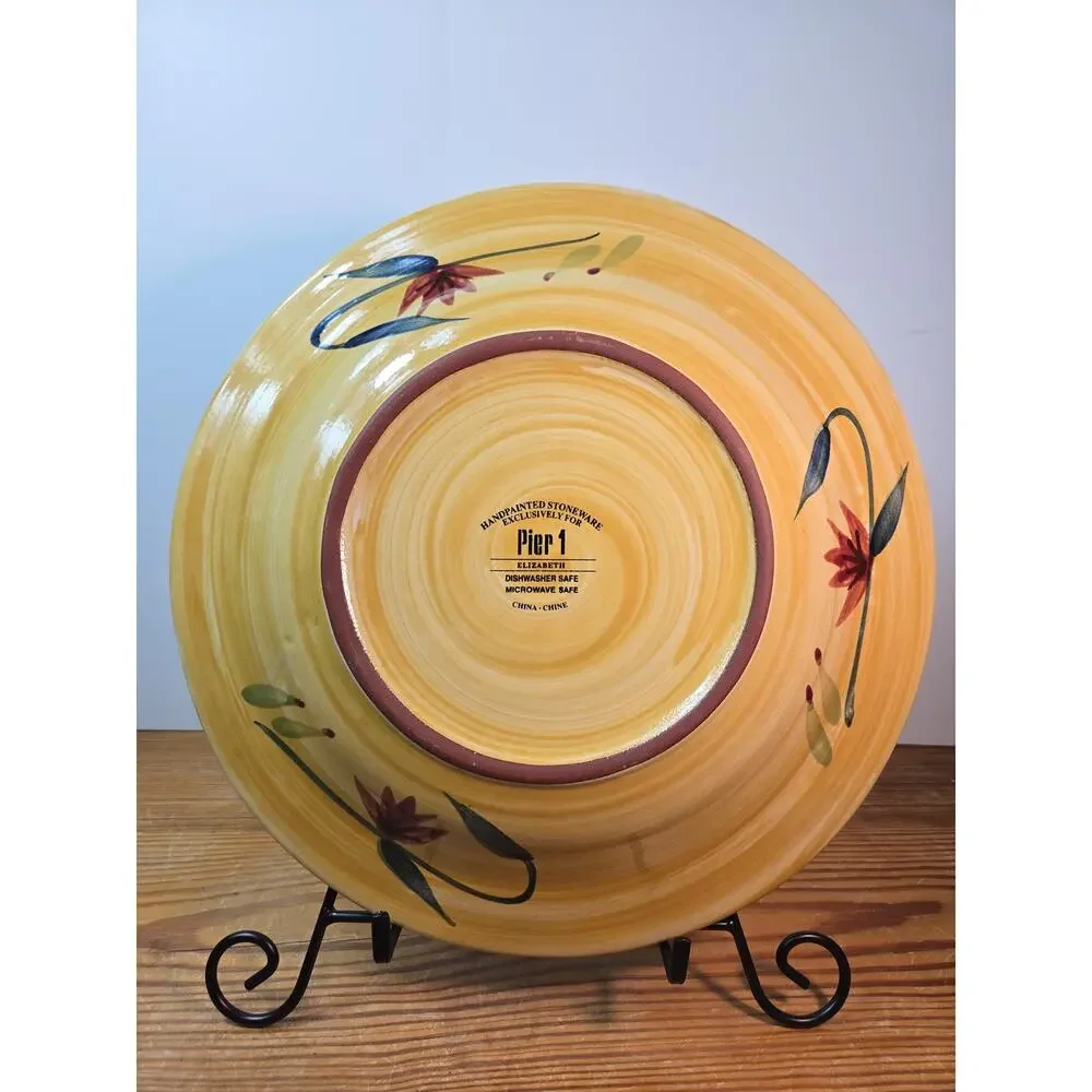 Pier 1 Elizabeth Stoneware Dinner Plate 12